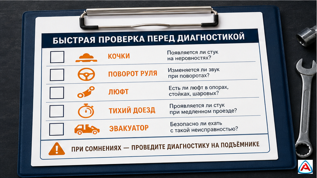 Чеклист до поездки при стуке спереди Nissan