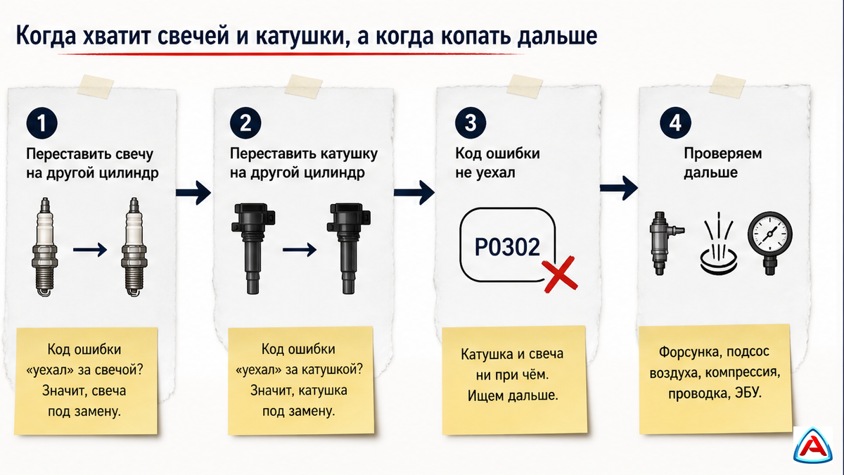 Схема: свеча и катушка зажигания Mazda или копать дальше